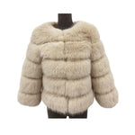 Gewellter Pelzmantel - 70% Rabatt + Kostenloser Versand