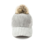 Impressive Women Pom-Pom Cap, light grey