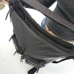 double zipper leather convertible backpack purse