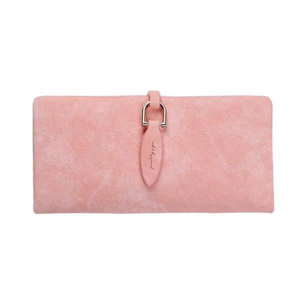 Cute minimalist pink wallet