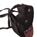 cotton Handmade Backpack, zipper compartments 