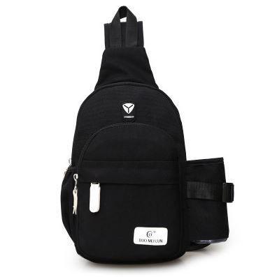 Black sling bag water bottle holder 