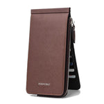 Brown womens card holder wallet