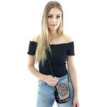 Crossbody phone bag ethnic embroidery small purse