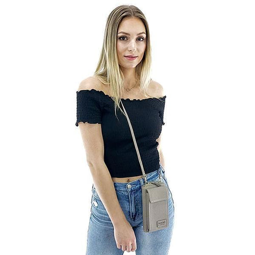 Crossbody phone purse for women, Black, Blue, Gray, Green, Pink, Red Wine