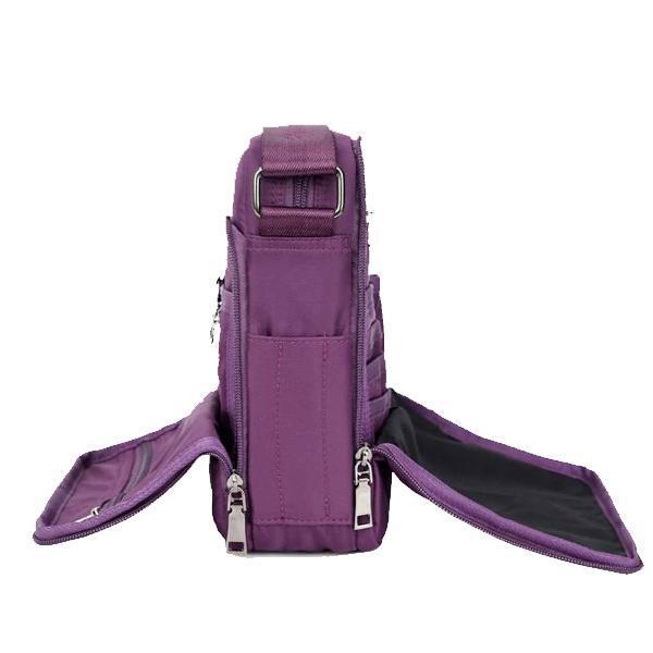 Double zippered compartment messenger bag