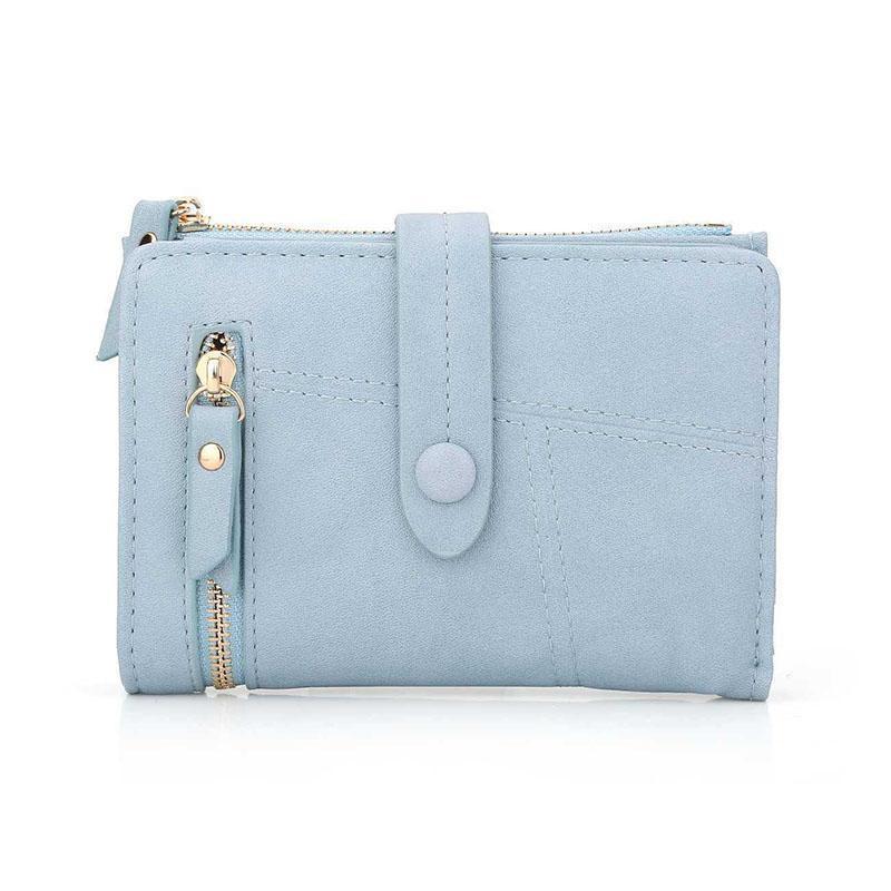 Blue mini wallet womens
