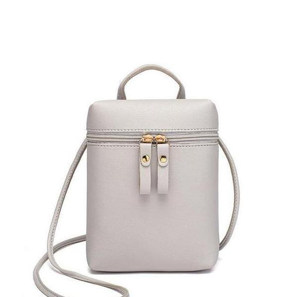White large crossbody phone bag