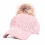 Impressive Women Pom-Pom Cap, pink