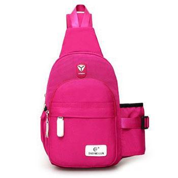 Pink sling bag water bottle holder 