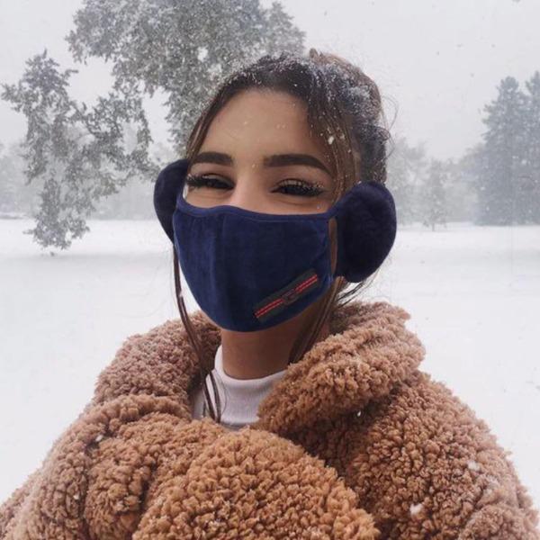 Wintermaske aus Samt, -35% + Versandkostenfrei