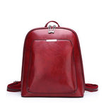 Red backpack purse crossbody