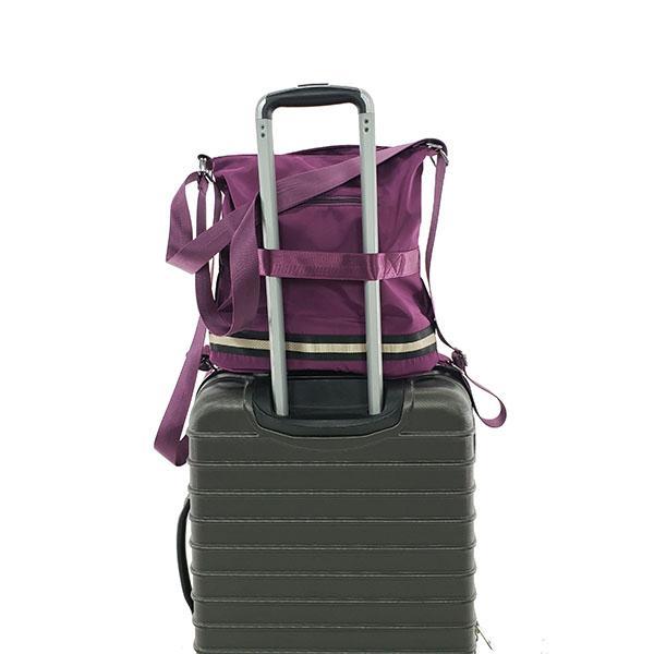 luggage sleeve of convertible women travel bag
