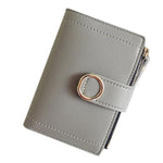 Gray small mini wallets for women
