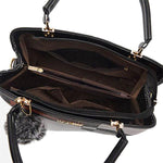Double pocket Plaid crossbody bag 