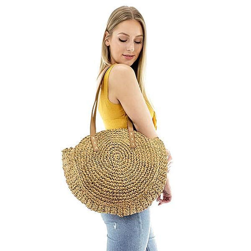 straw tote beach bag