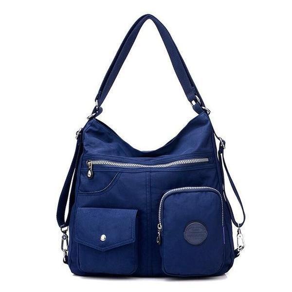 Navy blue convertible backpack purse