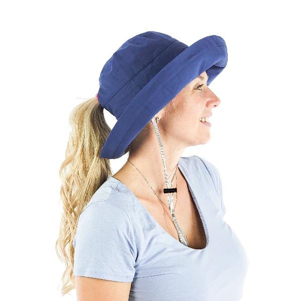 Sommer Eimer Pferdeschwanz Hut , UPF 50+ UV