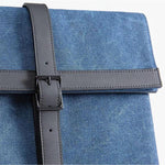 canvas backpack with magnetic closure