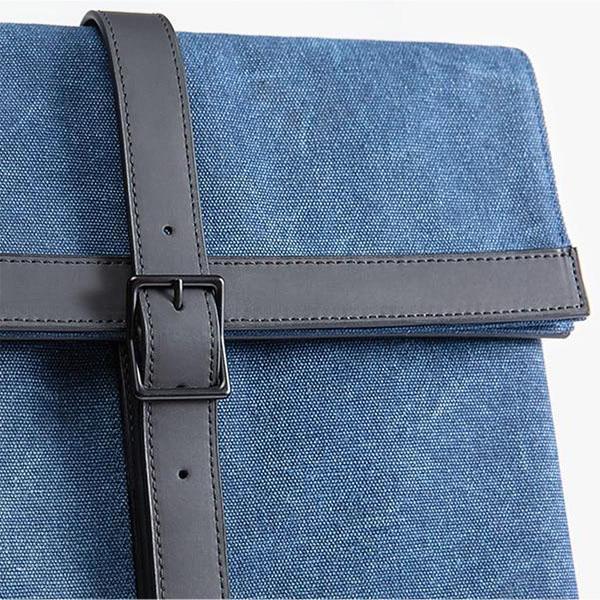 canvas backpack with magnetic closure