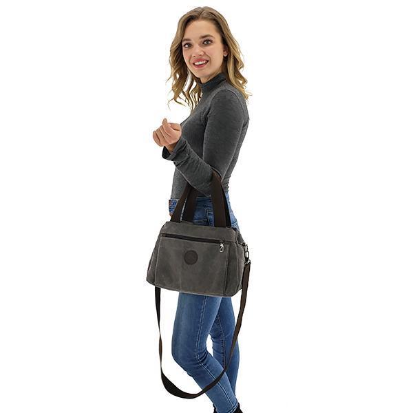 crossbody canvas handbag