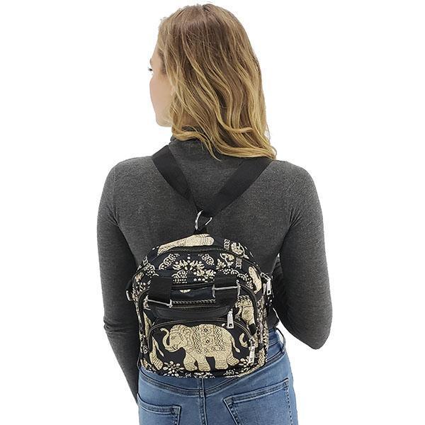 Elephant print backpack, Design 6, Design 4, Design 5, Design 1, Design 3, Design 2