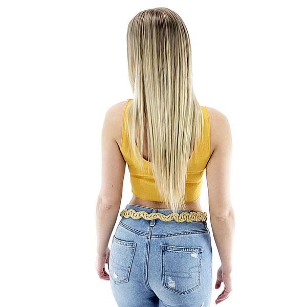 fanny pack with a braided belt