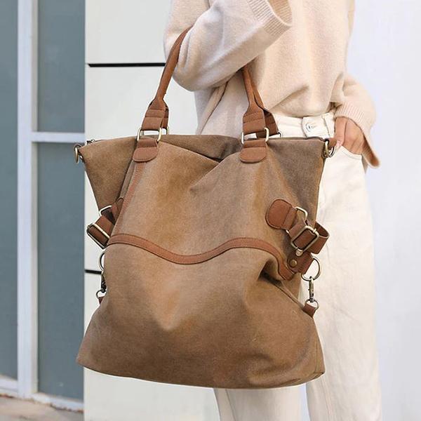large canvas tote bags with zipper and pockets