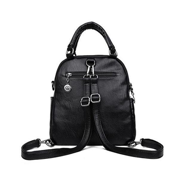 leather backpack purse with removable backpack strap