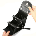 multiple compartement wallet with cards slot