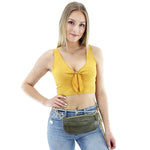 olive green fanny pack