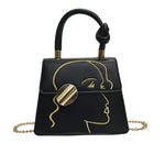 The art, Stylish Women Handbag, black