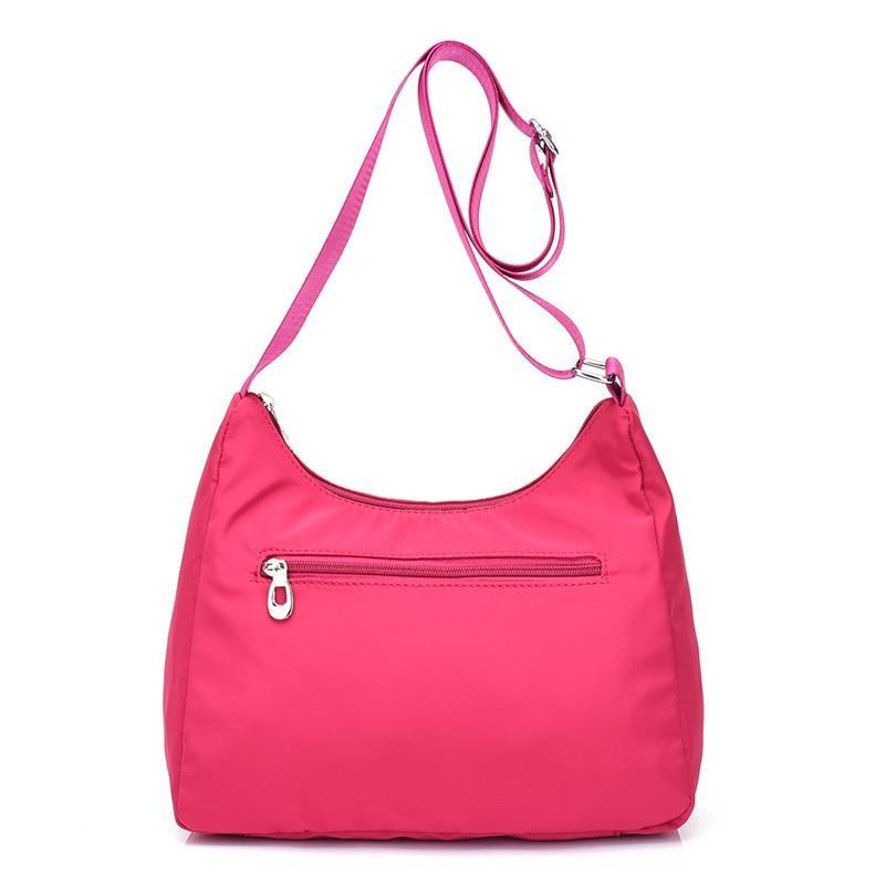lightweight handbag with rear pocket