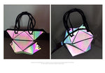 Two Luminous, Reflective Women Shoulder Bag with reflective stripes