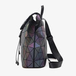 Luminous Reflective Backpack for Women, side view