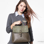 Backpack tote leather women