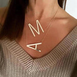 Letter necklace large initial