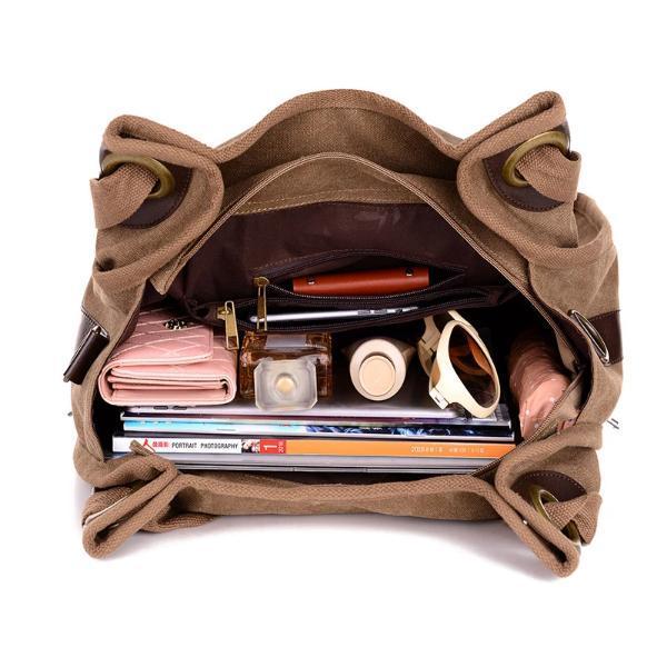 Large canvas women bag
