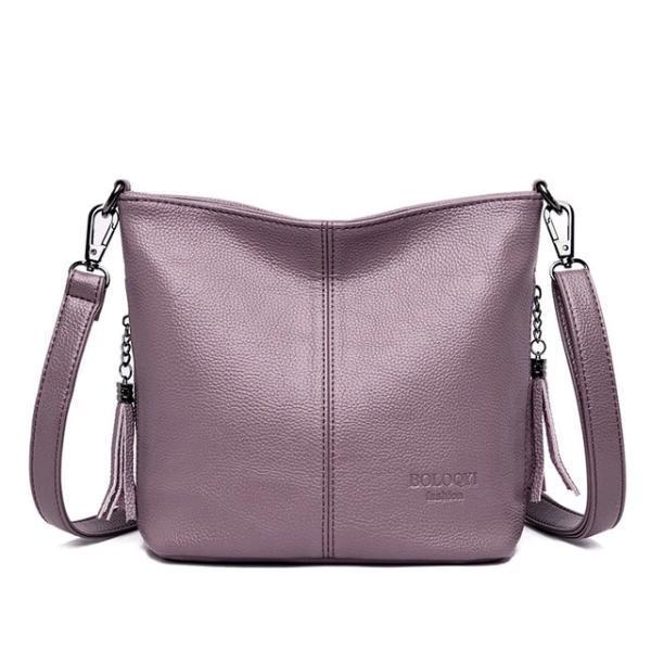 Purple cute small crossbody bags leather