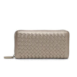 Bronze leather wallets for women