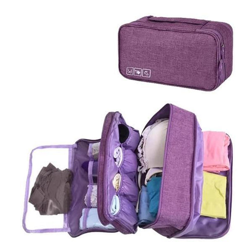 Travel underwear organizer for women