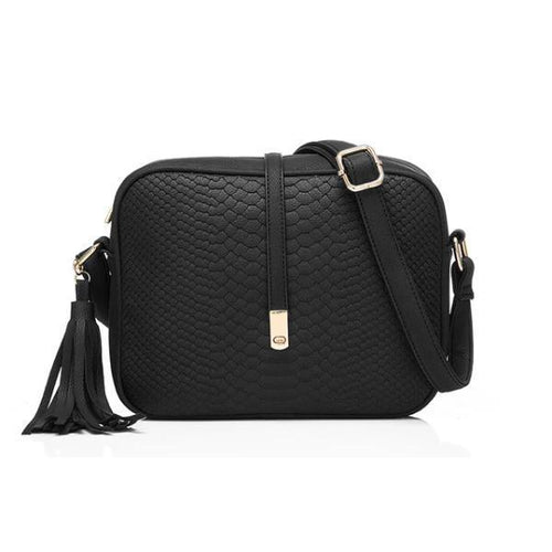 Black crossbody bags snakeskin