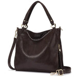 Coffe large handbags with crossbody strap