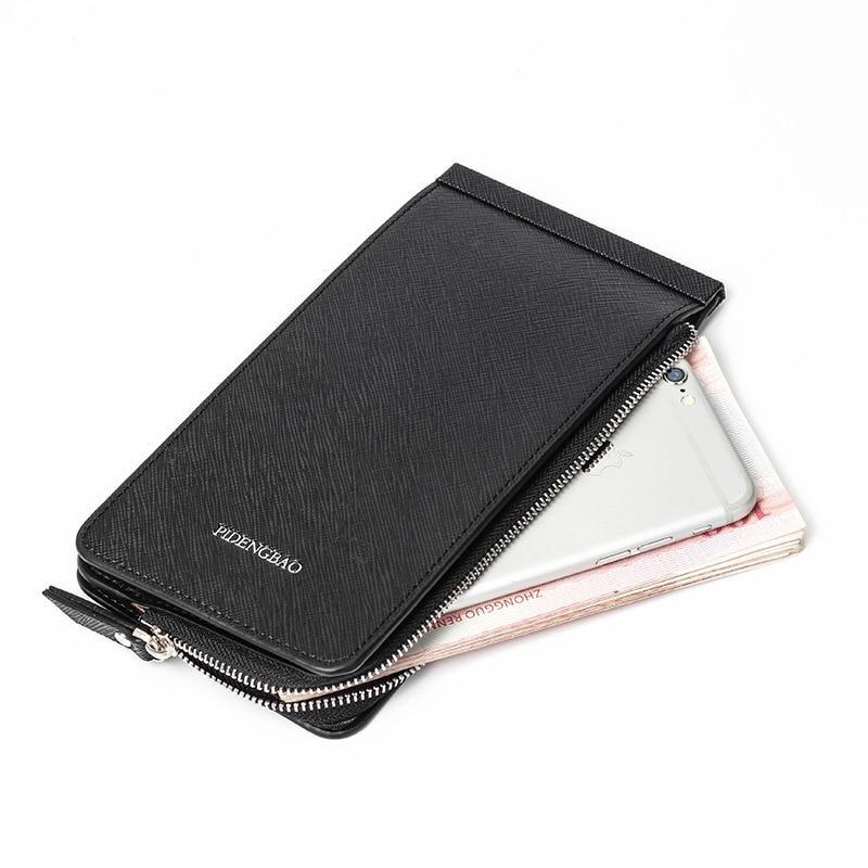 credit card holder wallet womens with phone compartment