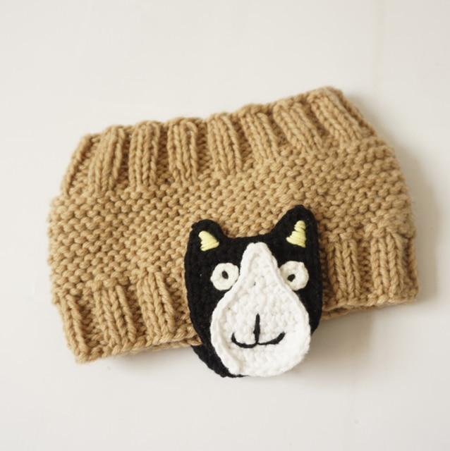 Cute Cartoon Headband for Kids, khaki dog