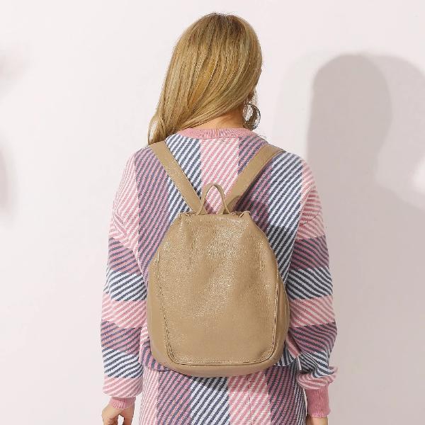 Fashion leather women backpack
