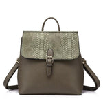 Convertible leather backpack tote