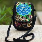 Blue flower cute small bag