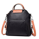 Black crossbody backpack