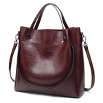 Burgundy vegan tote bags with crossbody strap